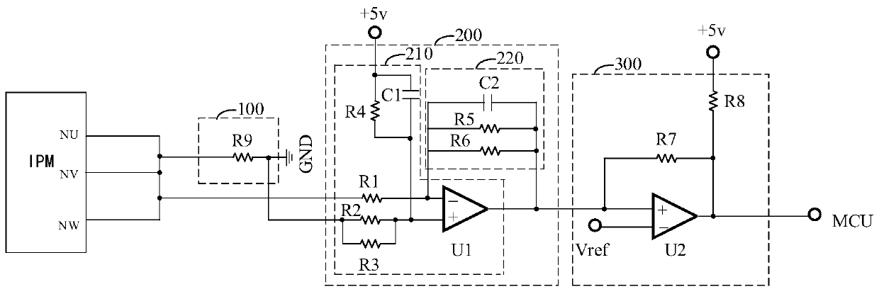 Two-phase-three-phase modulation mode switching circuit and device