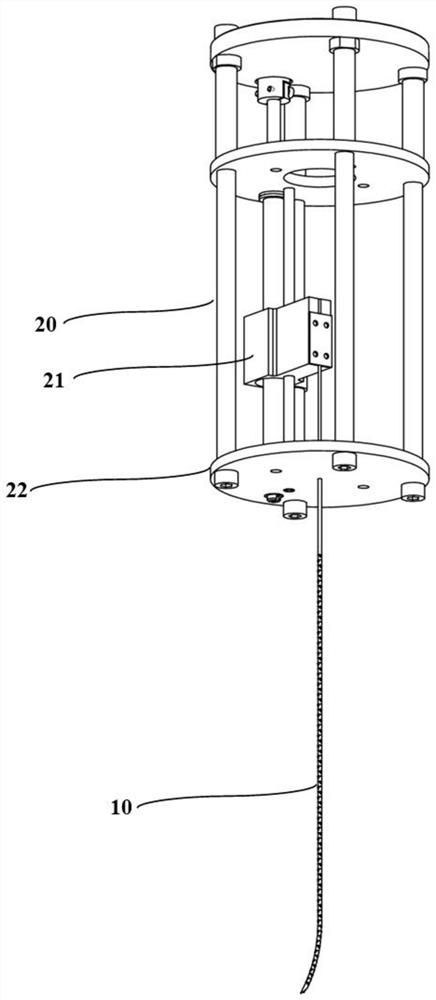 A kind of flexible puncture needle device