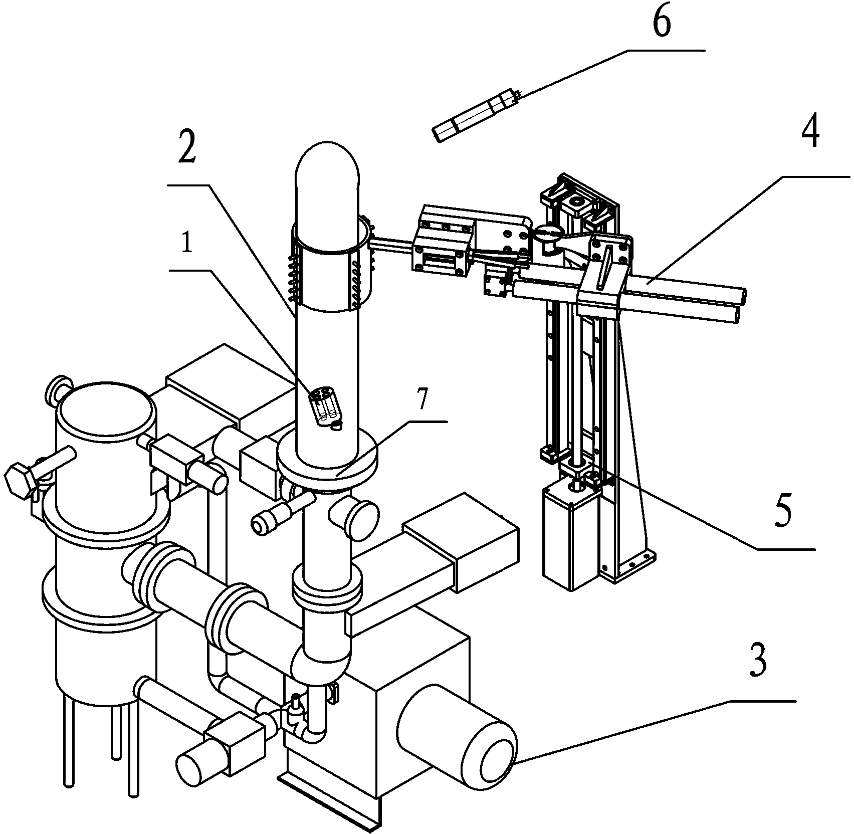 Casting method and device for closed type glass x-ray fixed oxygen-free copper anode target
