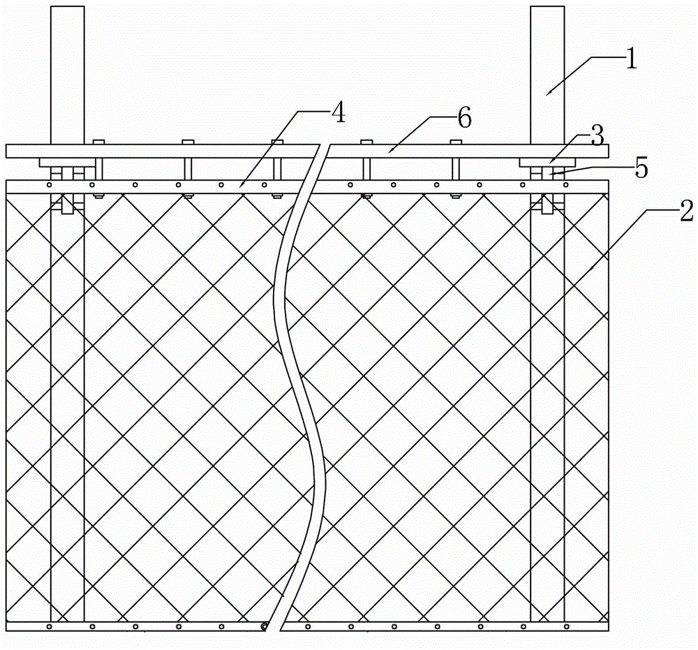 External fixing device of protective net body, protective net fixed externally and application of protective net