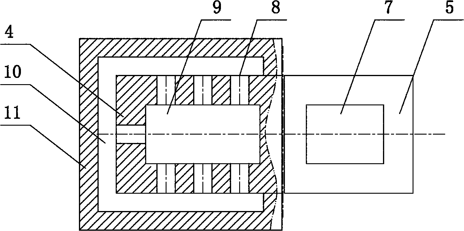 Double heat accumulation type high-temperature oxygen-deficient combustor with oxygen-enriched air supply