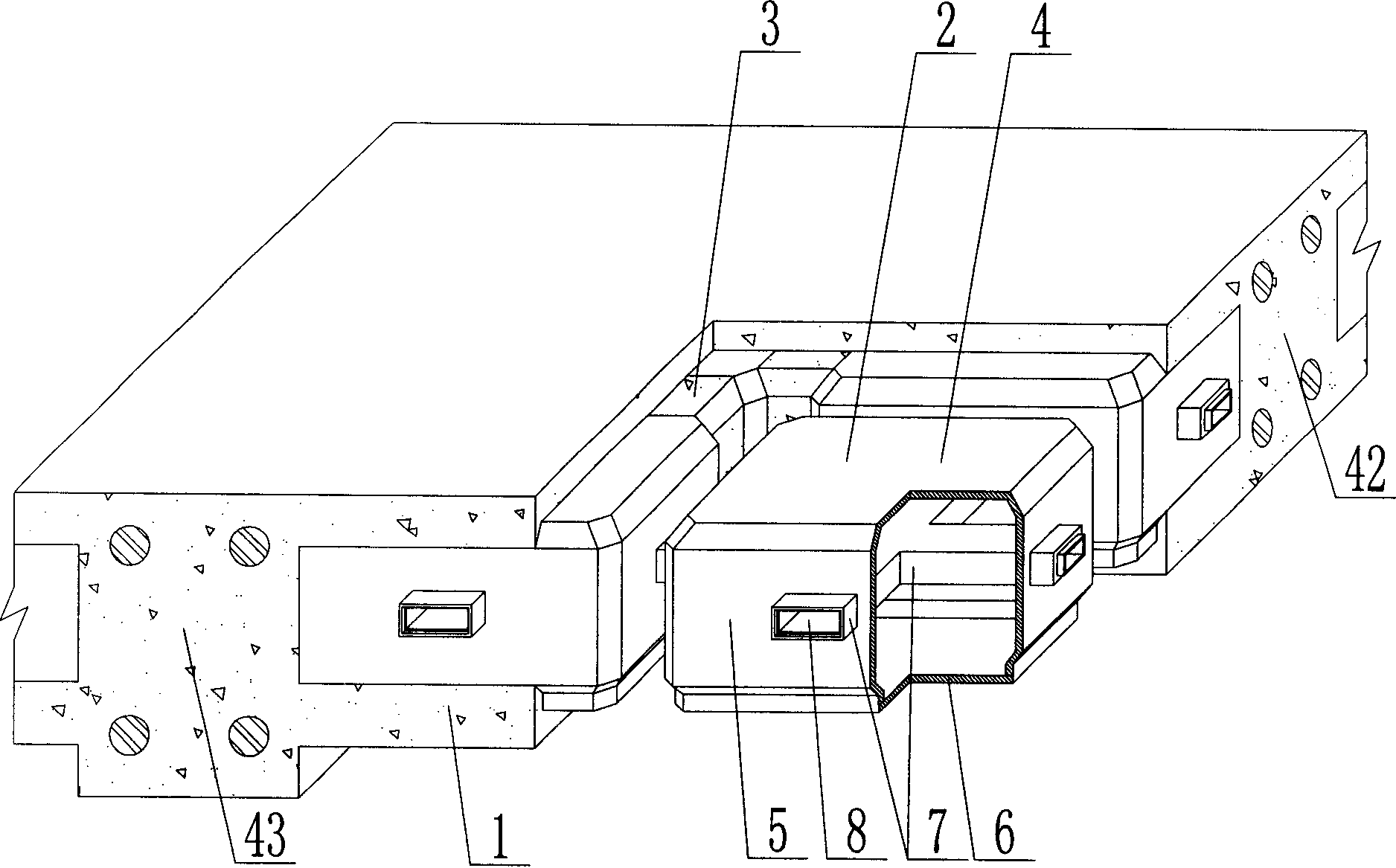 Cast-in-place concrete hollow plate