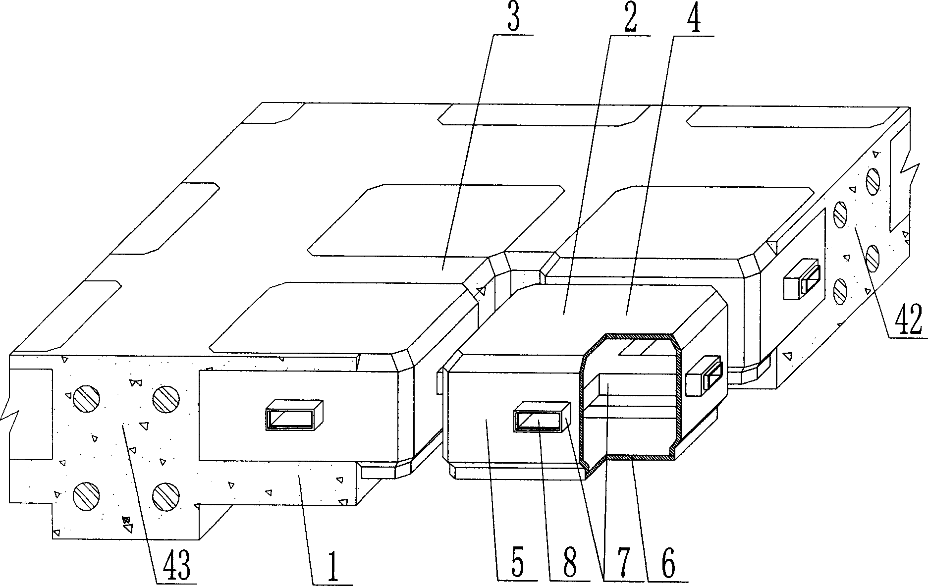 Cast-in-place concrete hollow plate