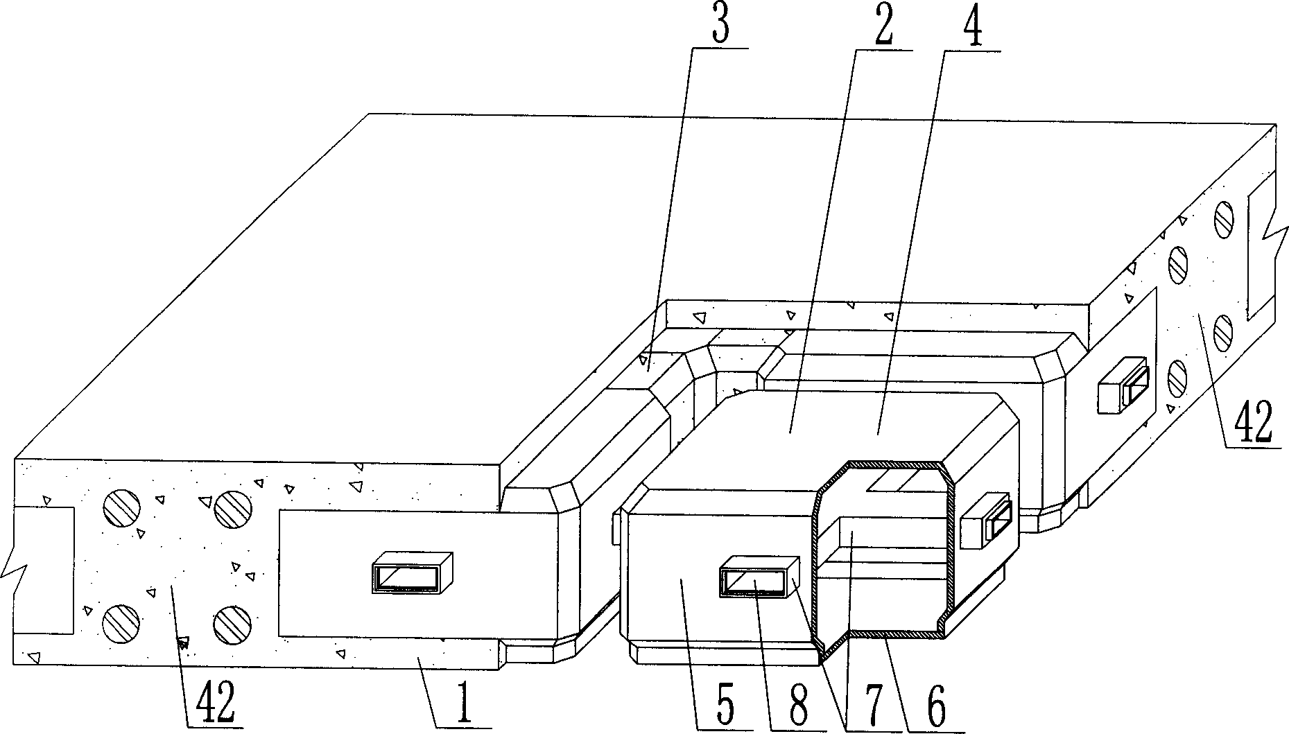 Cast-in-place concrete hollow plate