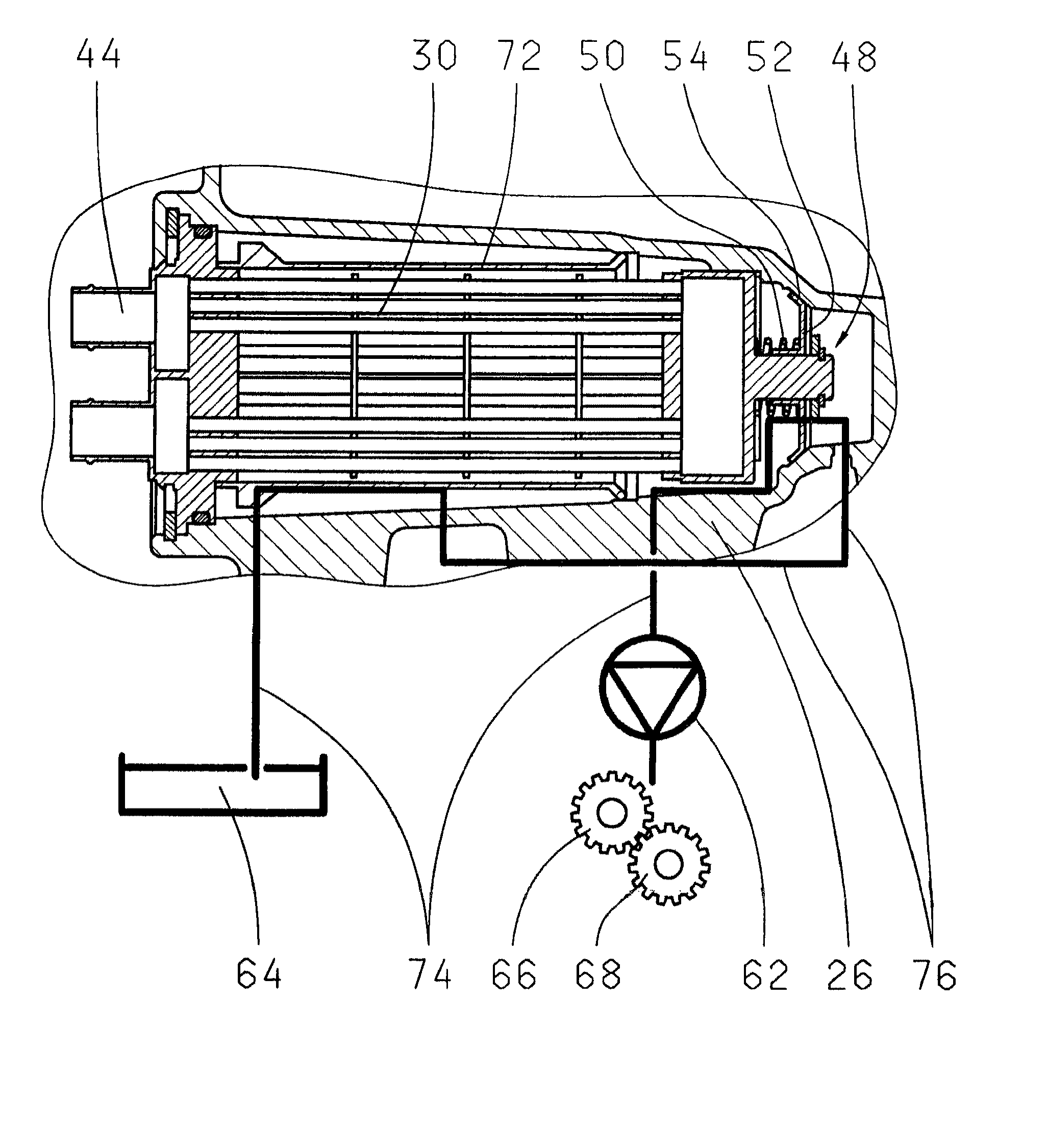 Heat exchanger with integrated bypass valve