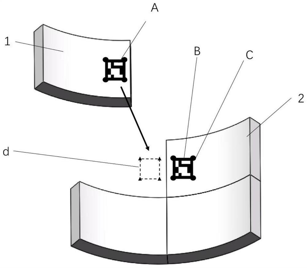 Automatic shield segment assembling method based on machine vision