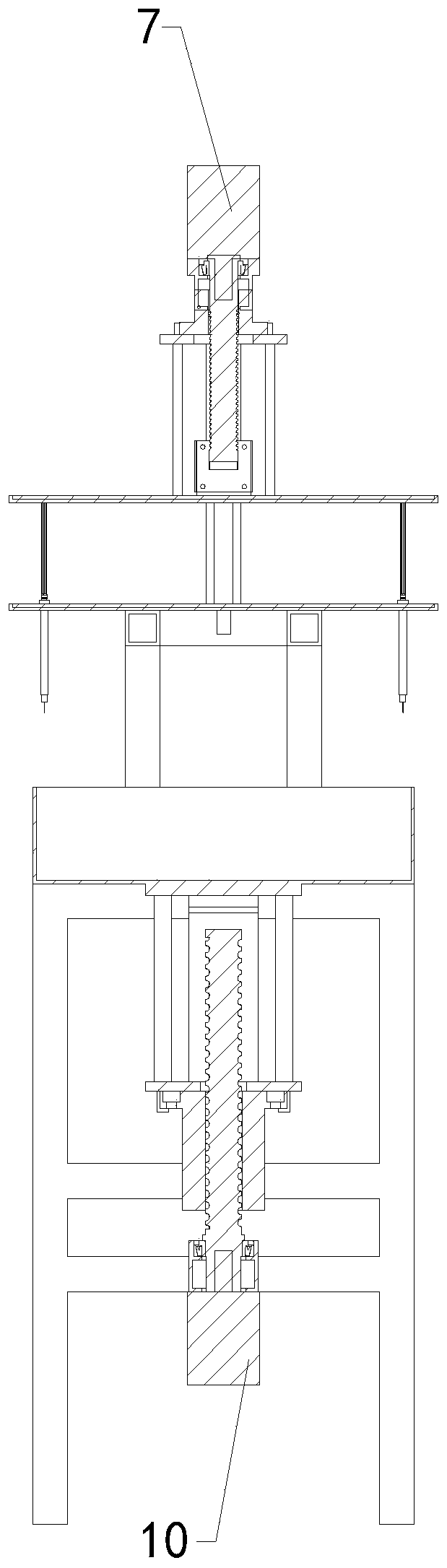 Drip device for automatically producing firecrackers