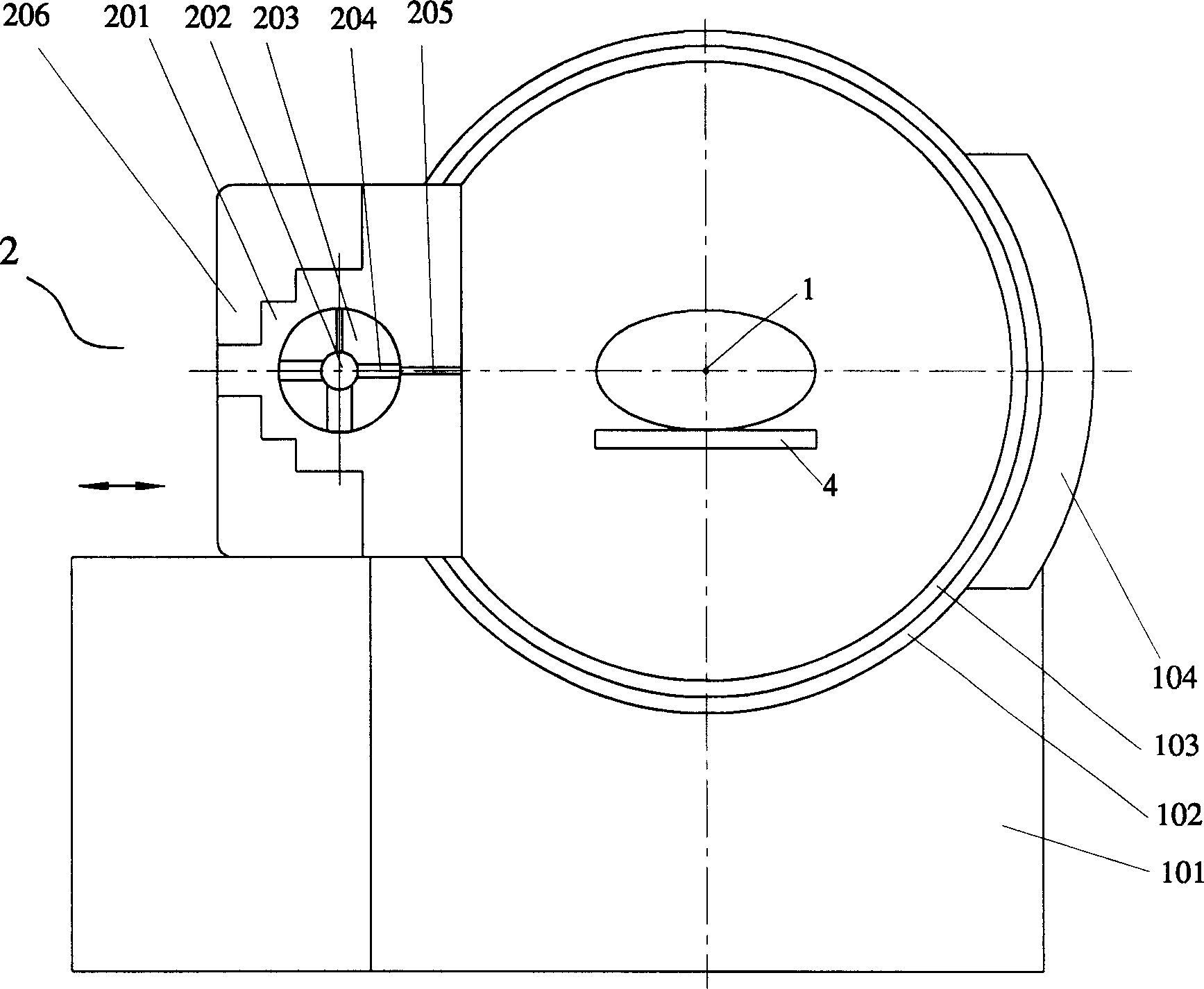 Radiotherapy apparatus and method for changing radiation beam diameter thereof