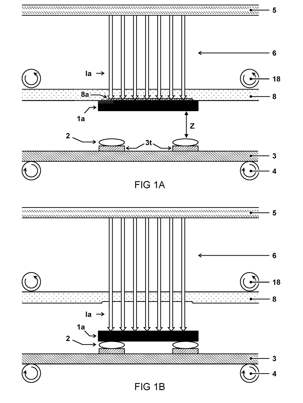 Apparatus and method for contactless transfer and soldering of chips using a flash lamp