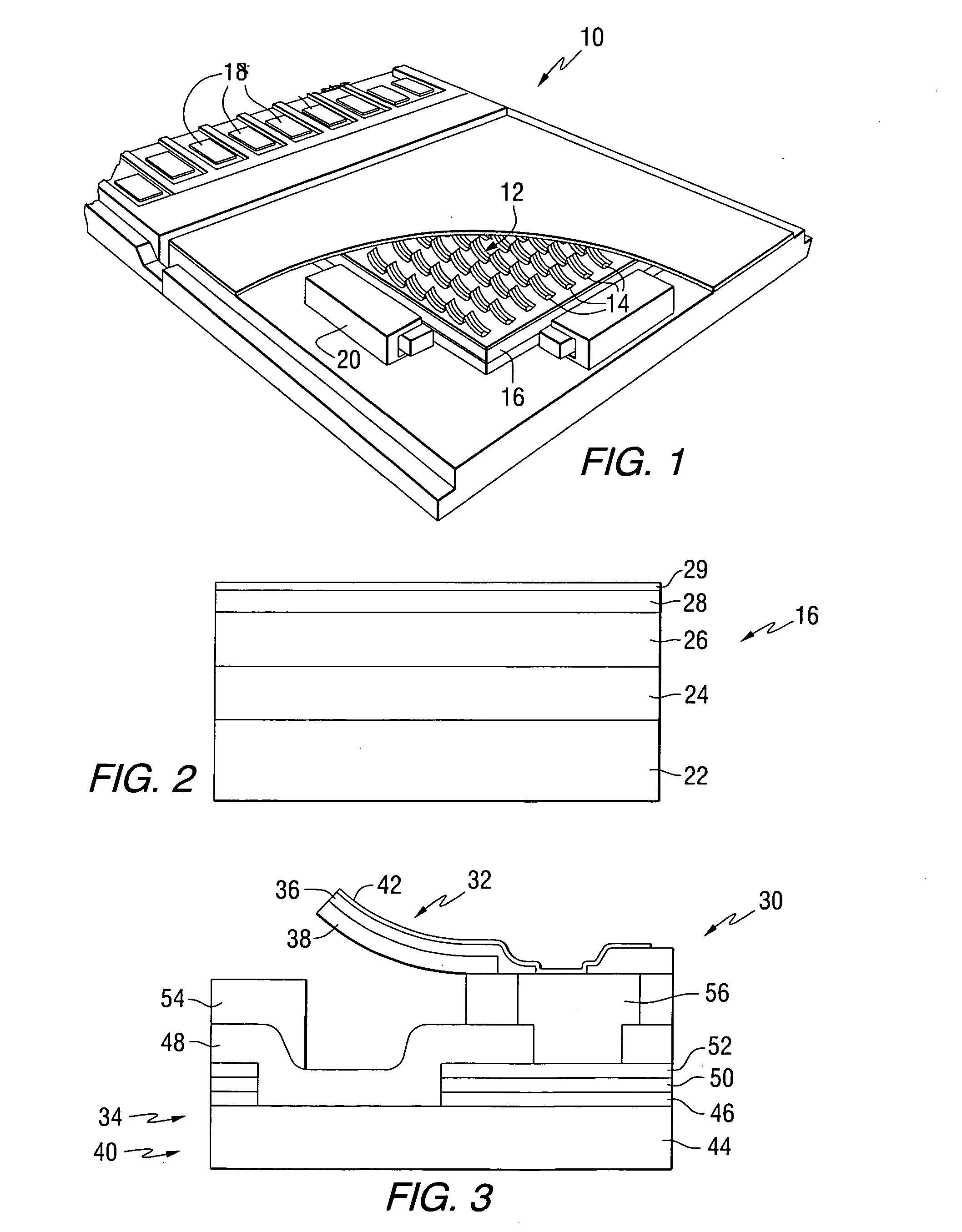 Elevated electrodes for probe position sensing