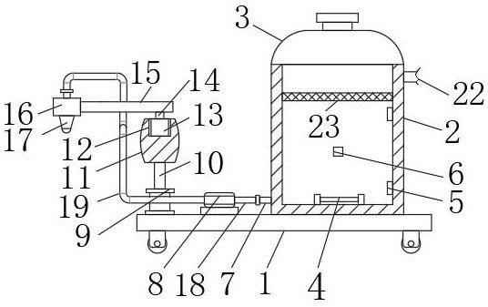 Automatic circulating filtering and cleaning device