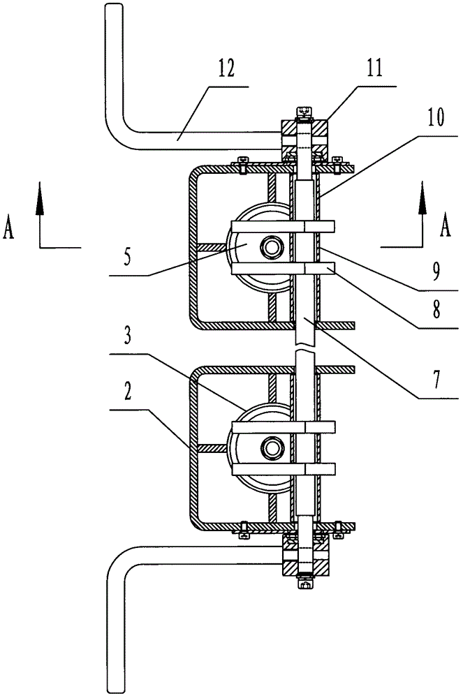 Cam lifting device for examination bed