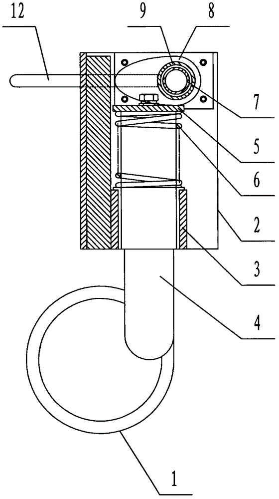 Cam lifting device for examination bed