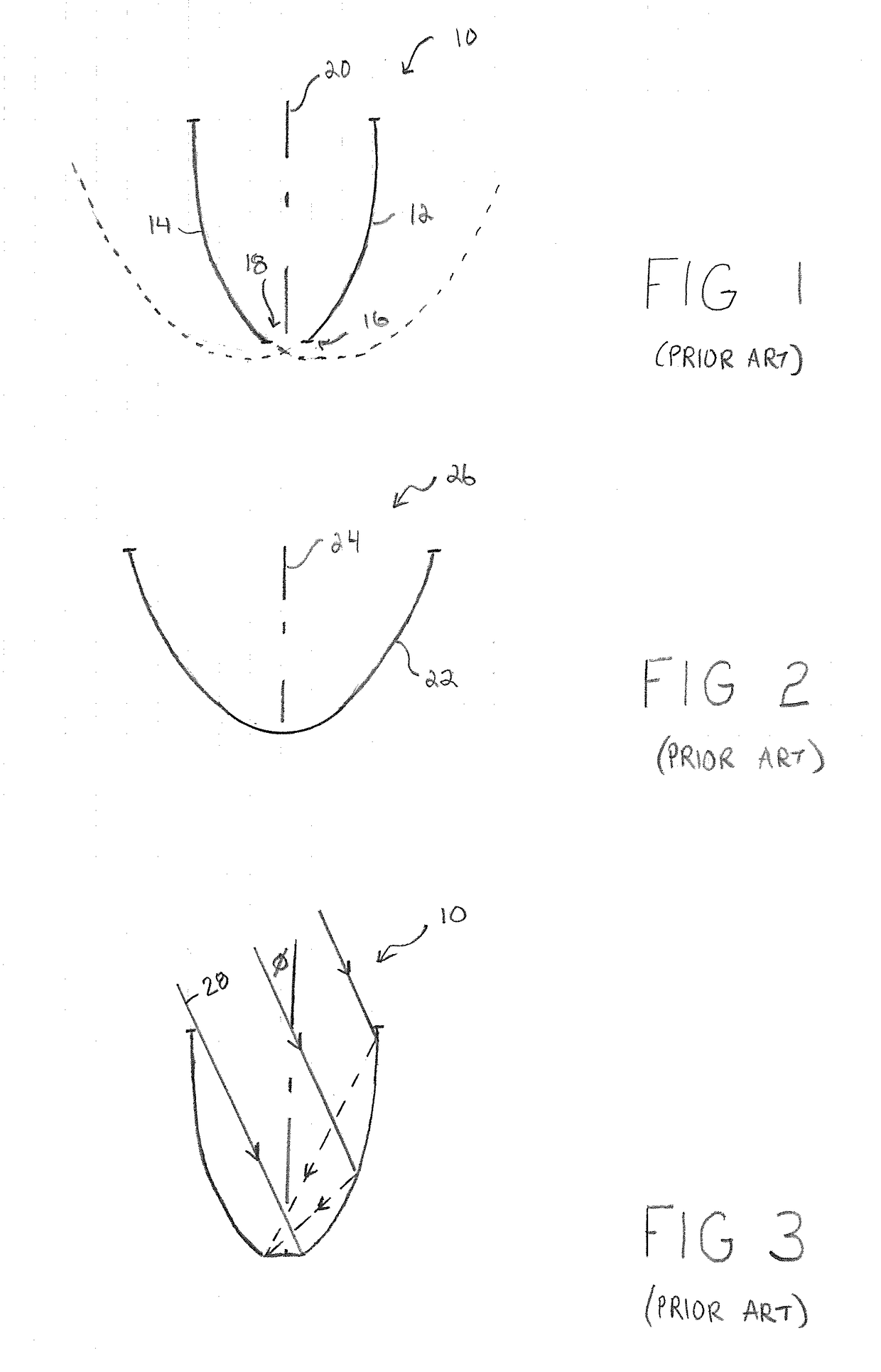 Total internal reflection lens having a straight sidewall entry and a concave spherical exit bounded by a compound parabolic concentrator outer surface to improve color mixing of an LED light source