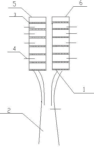 Temperature control system of vertical type drying tower