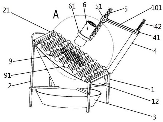 Silkworm cocoon removing device