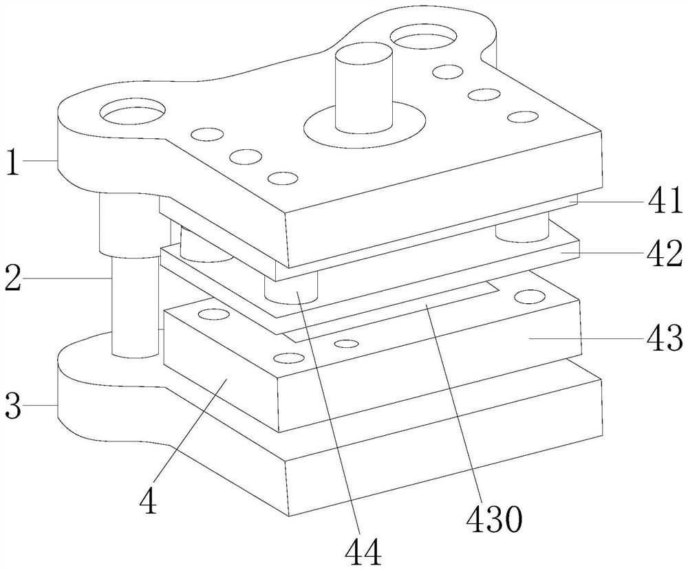 A sheet metal stamping die based on flat demoulding