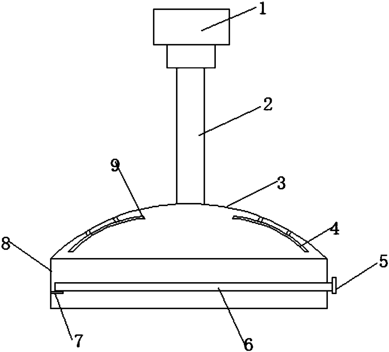 Dedusting device for spinning