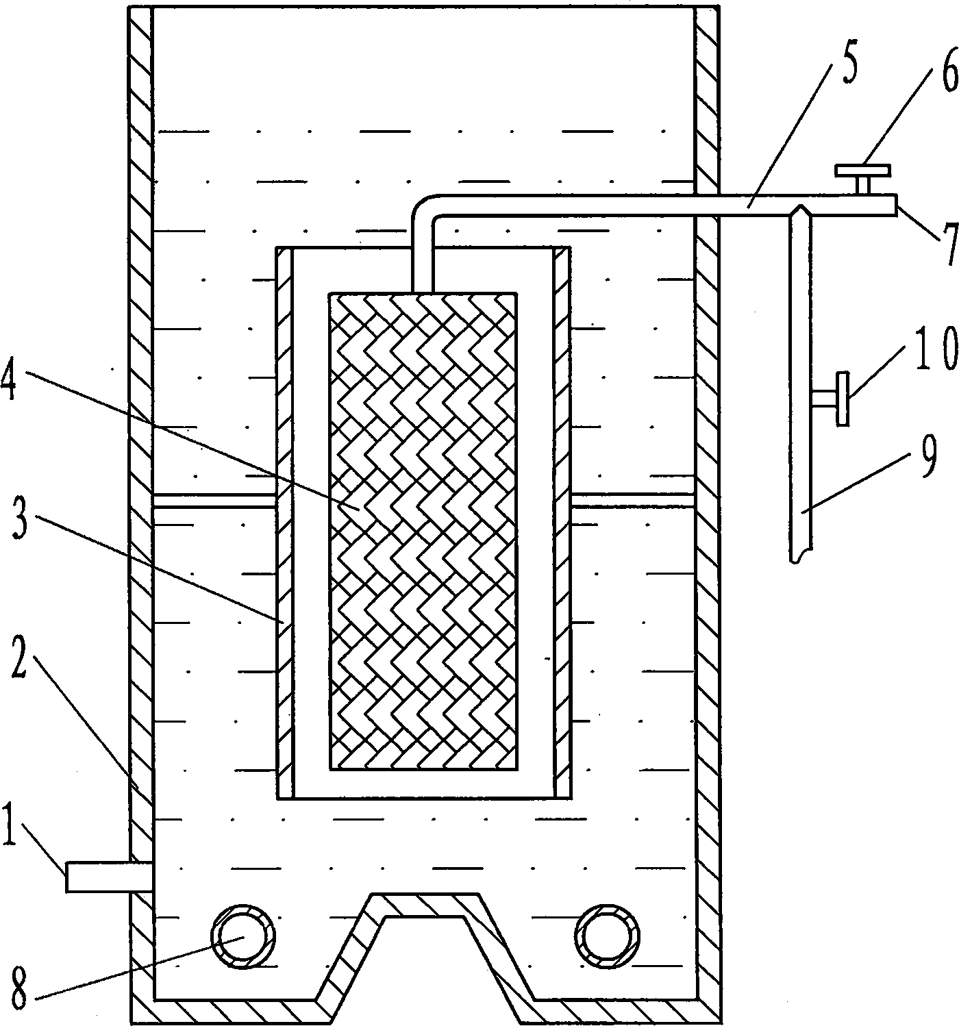 Internal circulation dynamic membrane bioreactor
