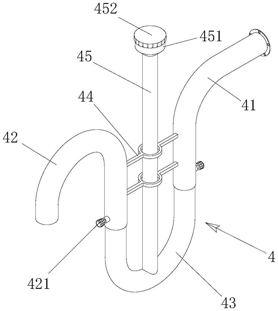 Safe overflow device of condensate water collecting tank