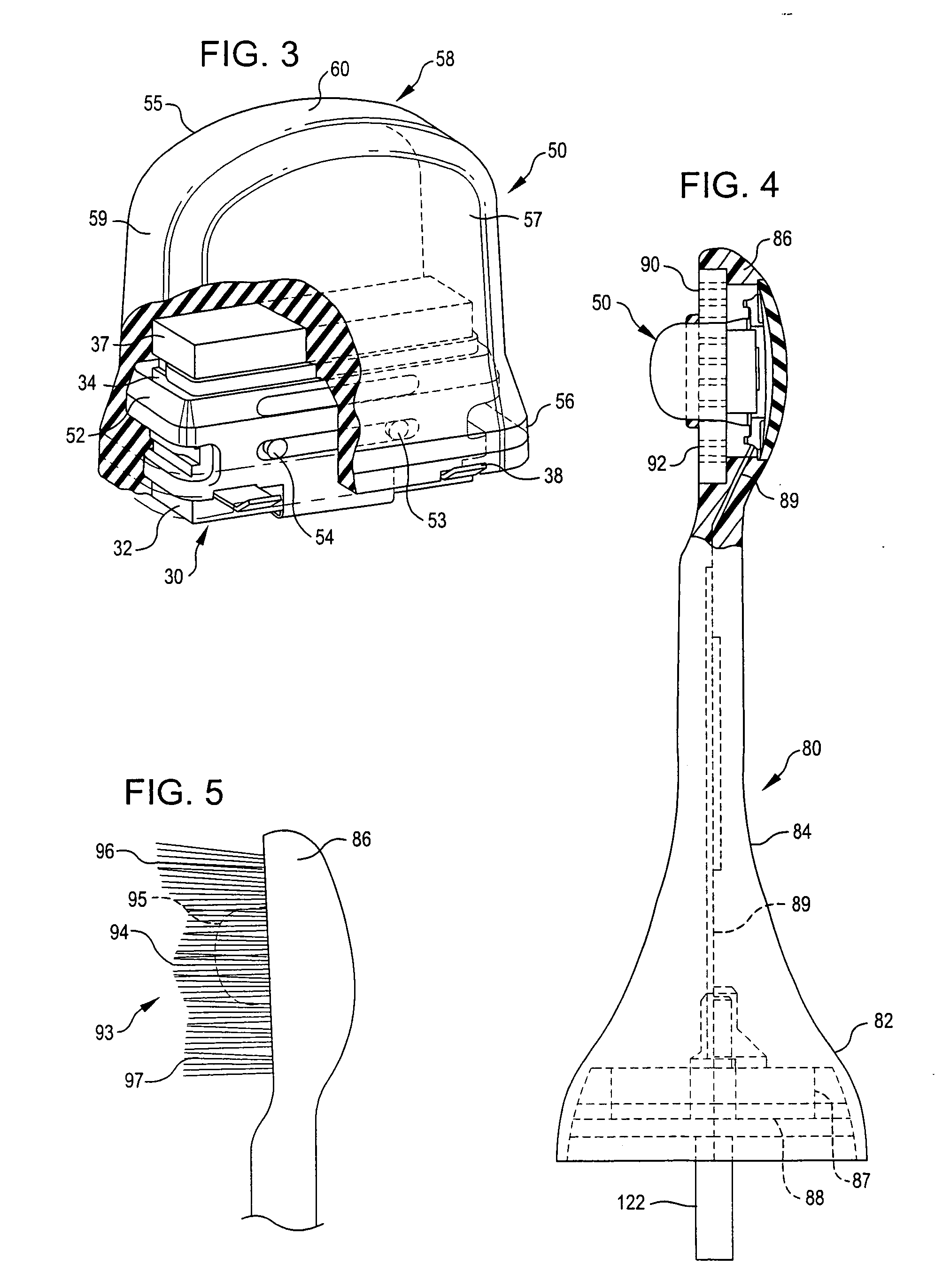 Oral hygiene devices employing an acoustic waveguide