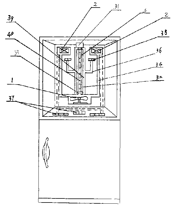 Blower cooling system for blower cooled refrigerator