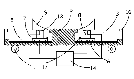 Automobile-carrying plate with data displaying and skid prevention functions