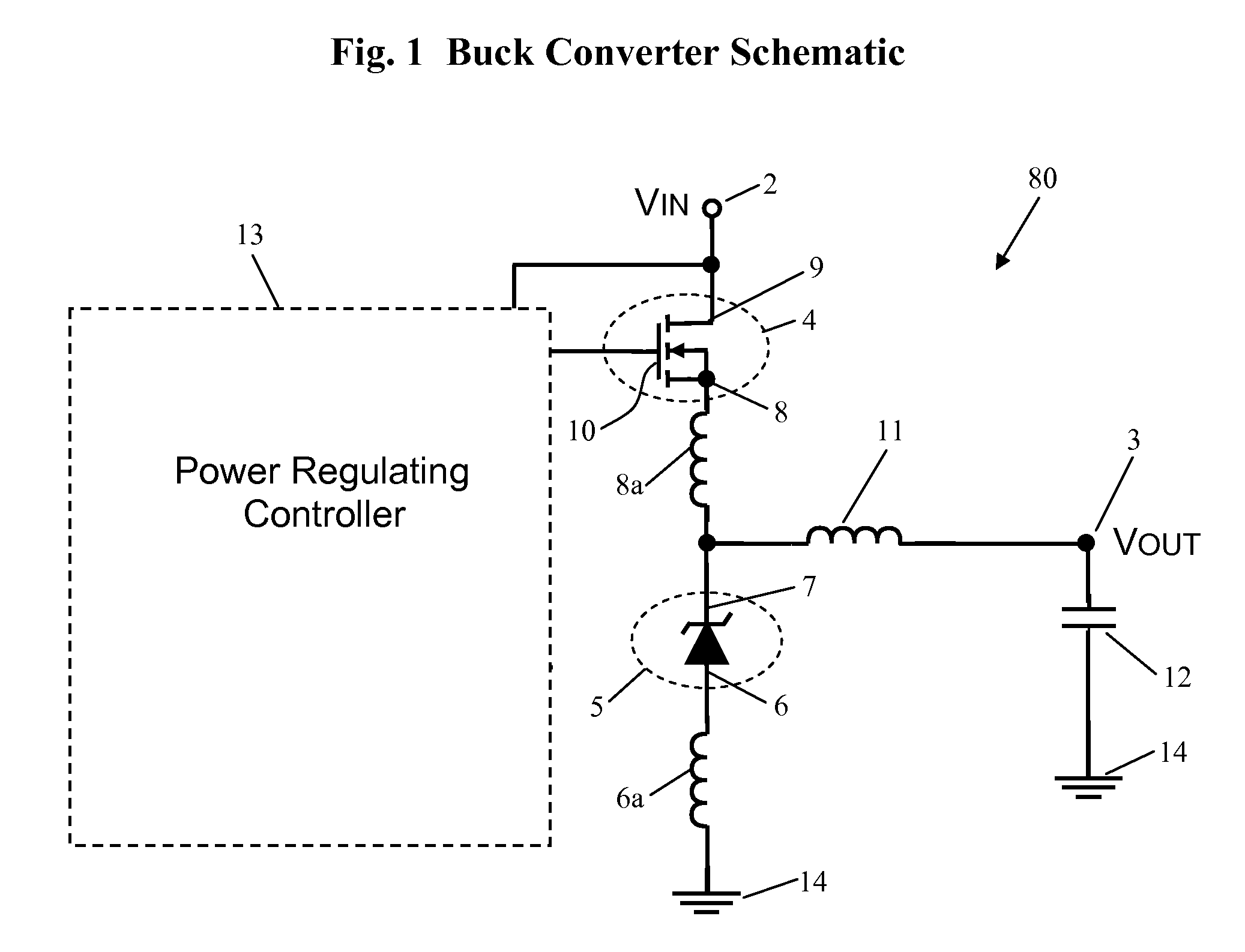 Multi-die DC-DC buck power converter with efficient packaging