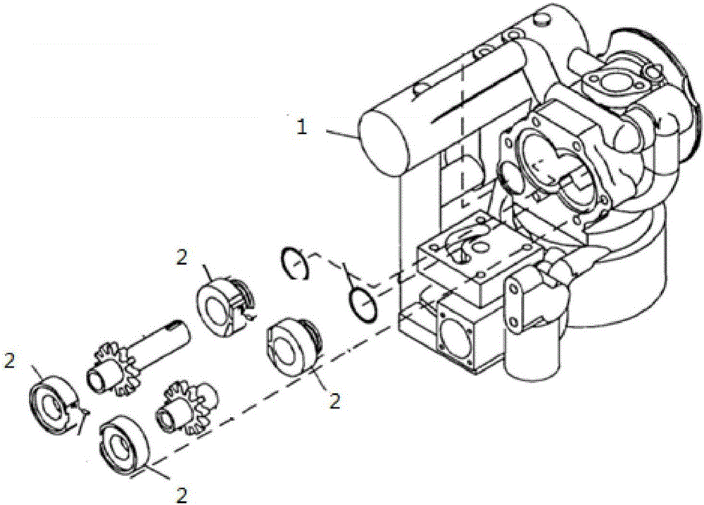 Dismounting device for double shaft sleeves of civil aircraft oil combustion part