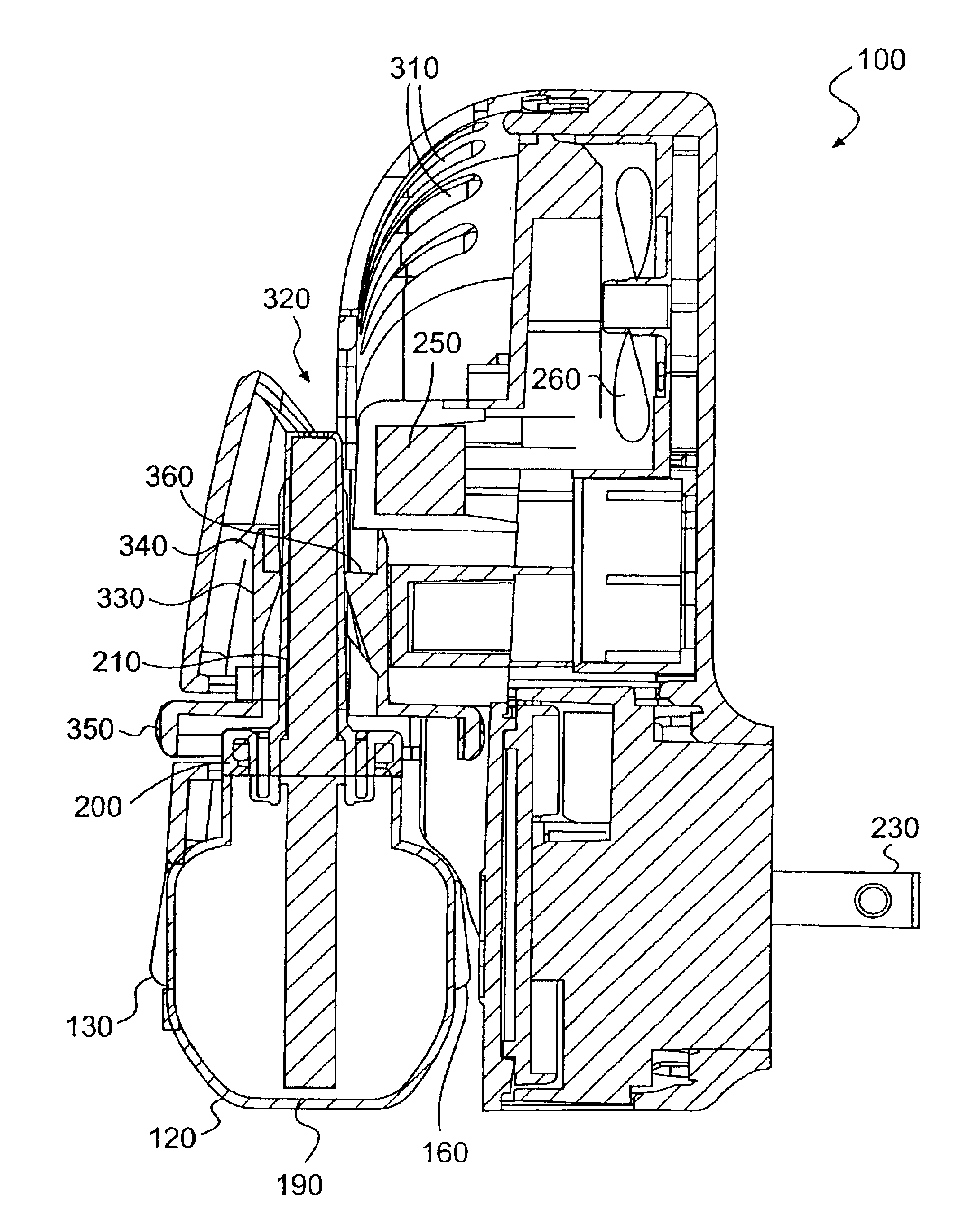 Electrical evaporator with adjustable evaporation intensity
