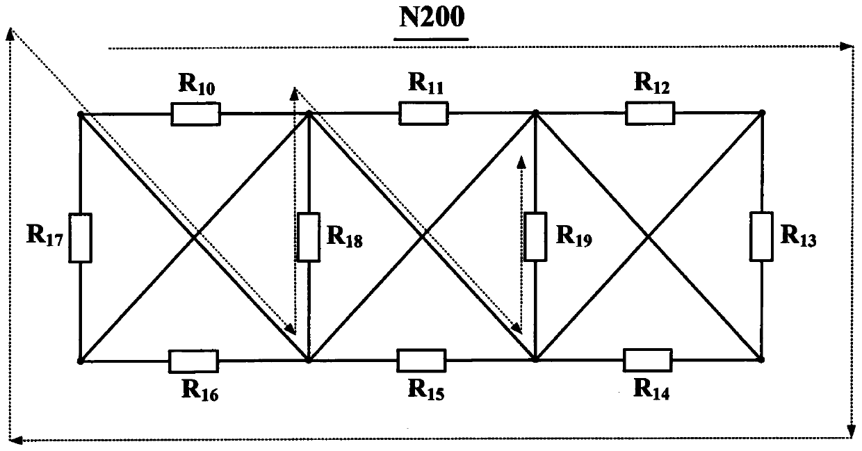 Discrete network experiment teaching circuit board and connection method