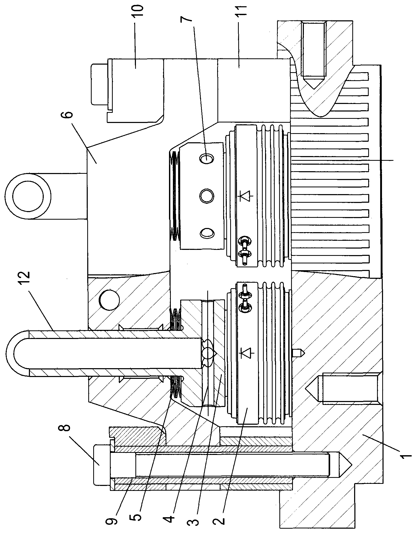 High-power rotating rectifier module