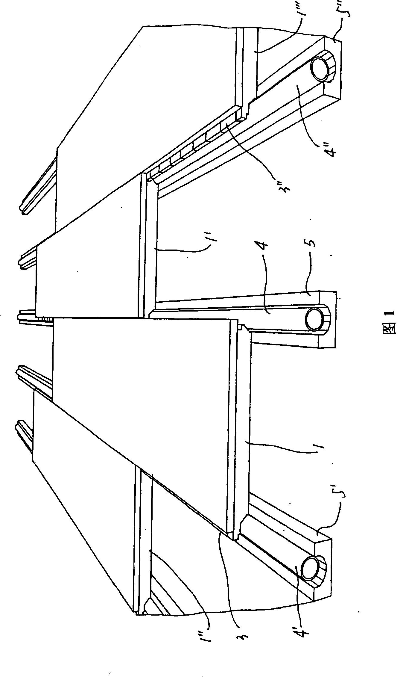 Direct heat conducting type solid wood keel ground heating floor