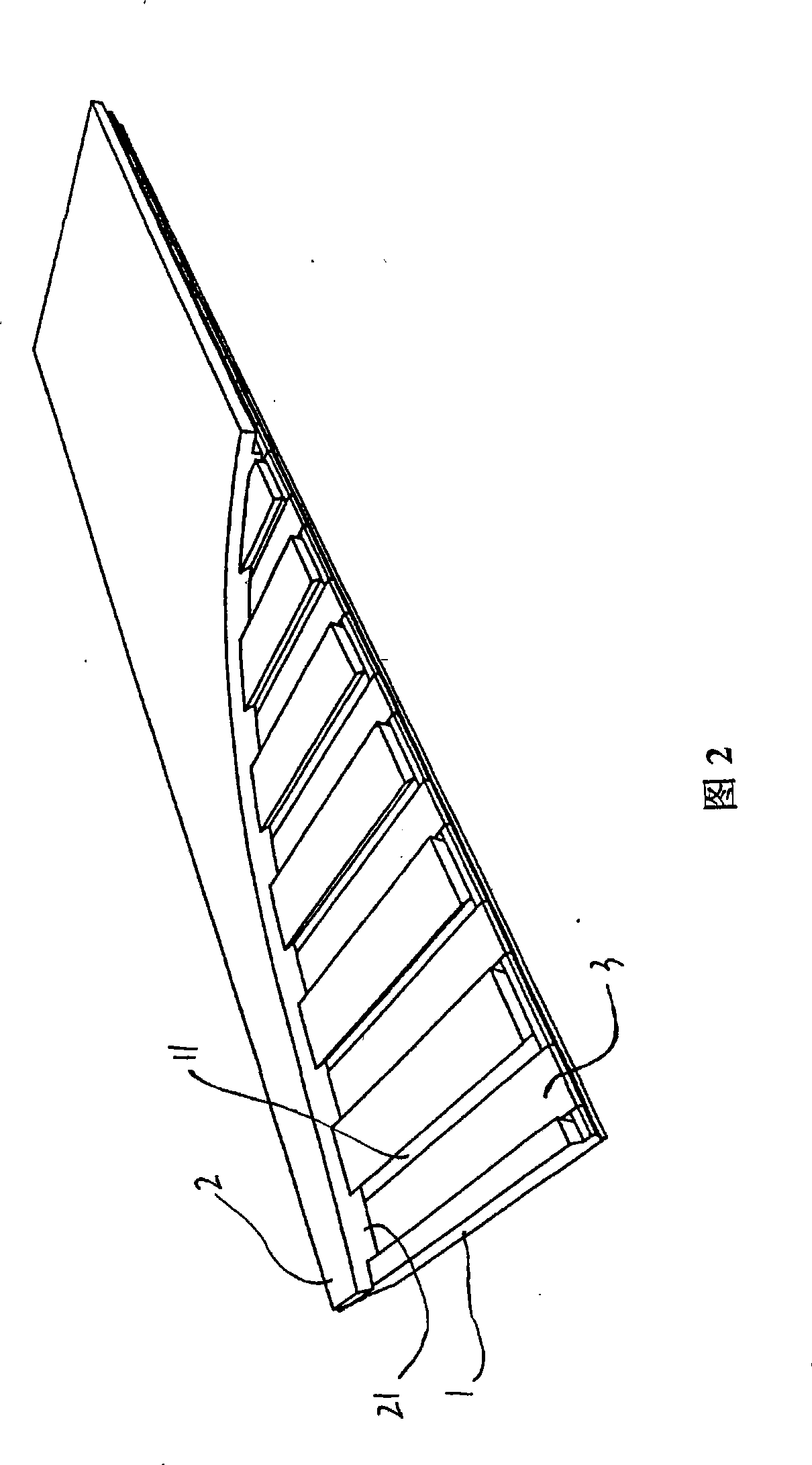 Direct heat conducting type solid wood keel ground heating floor