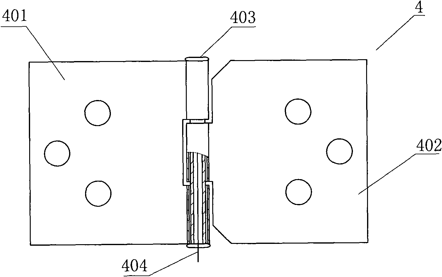 Wiring device for door and window based on polymer dispersed liquid crystal films