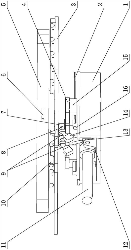 Horizontal plate spring assembly line