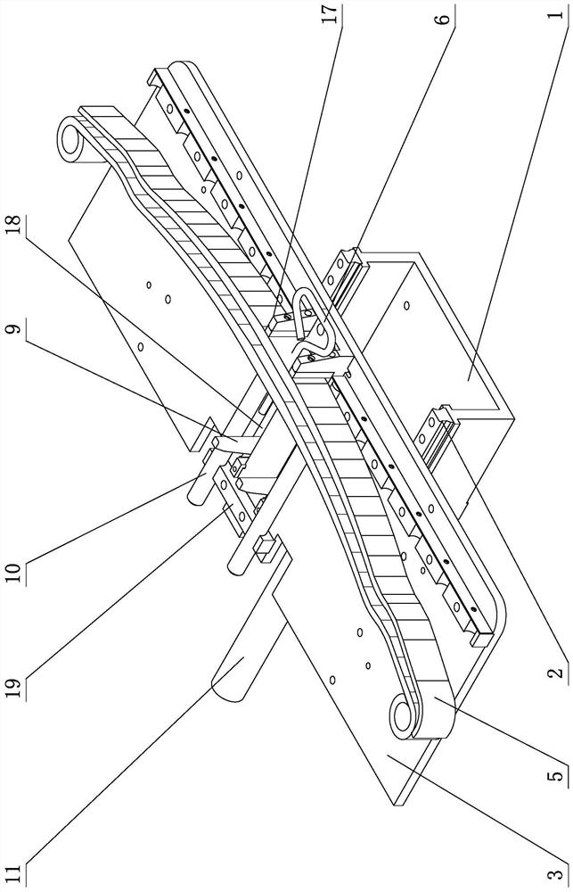 Horizontal plate spring assembly line