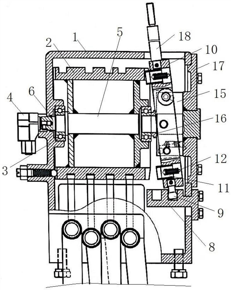 Double-clutch preset gear control mechanism