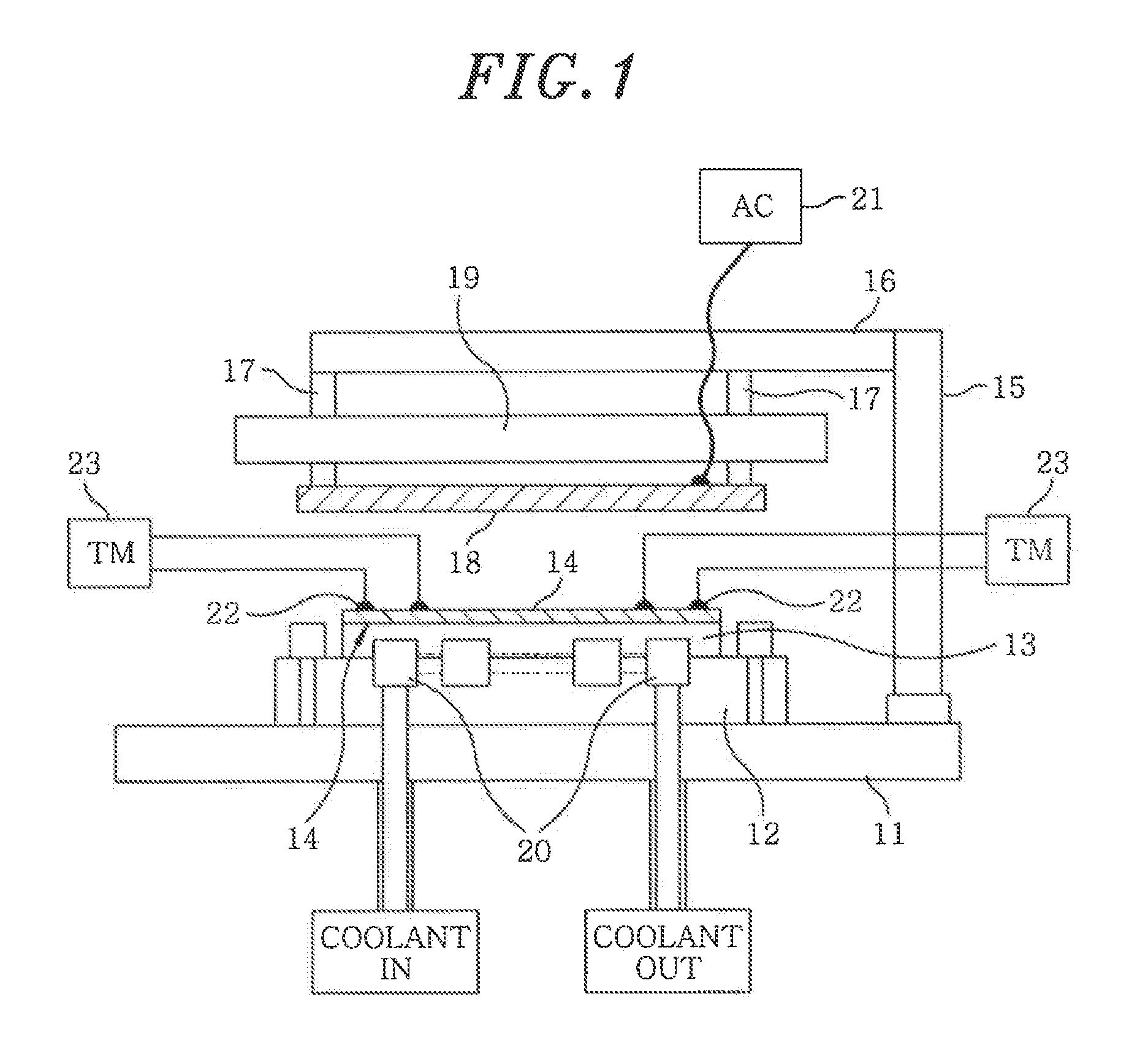 Apparatus and method for testing a temperature monitoring substrate