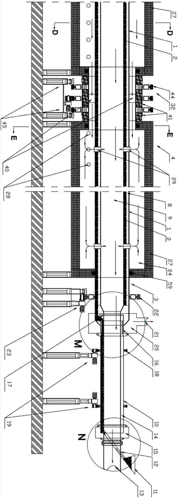 Whole body double-sided flame-insulated heating rotary kiln and method for producing direct reduced iron and co-producing carbon-based fertilizer