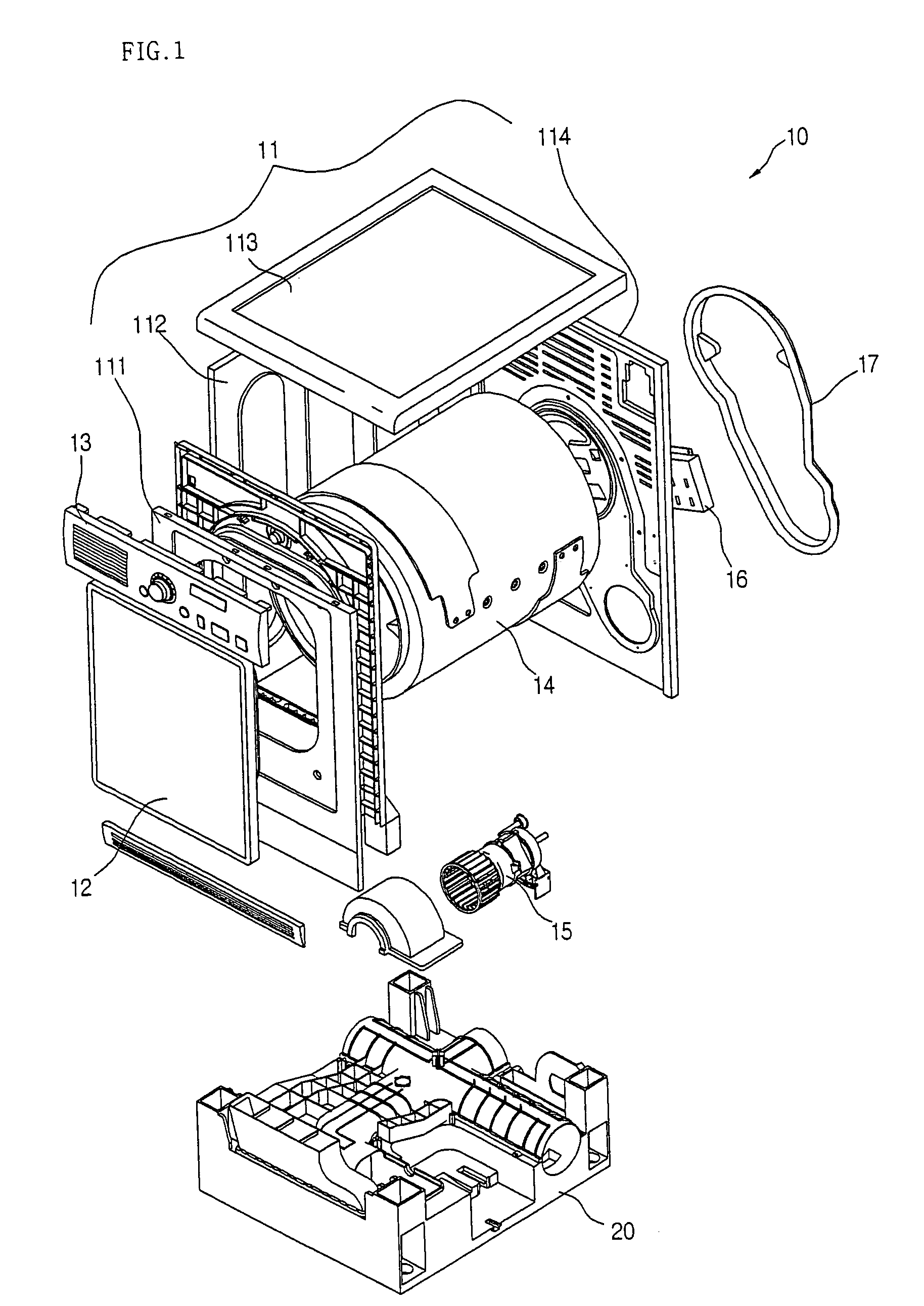 Laundry dryer and impurity entry preventing structure for the same