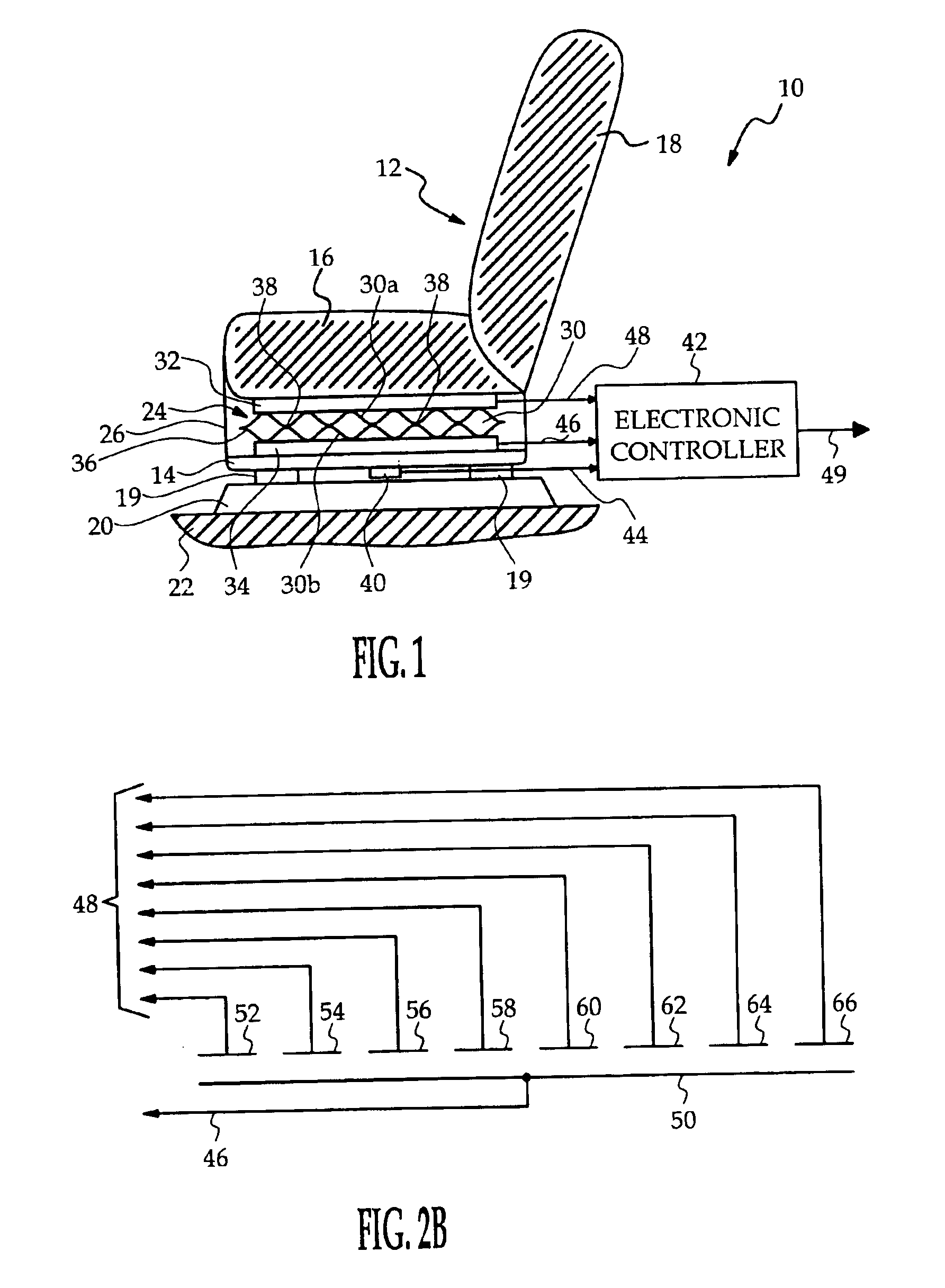 Fluid filled seat bladder with capacitive sensors for occupant classification and weight estimation