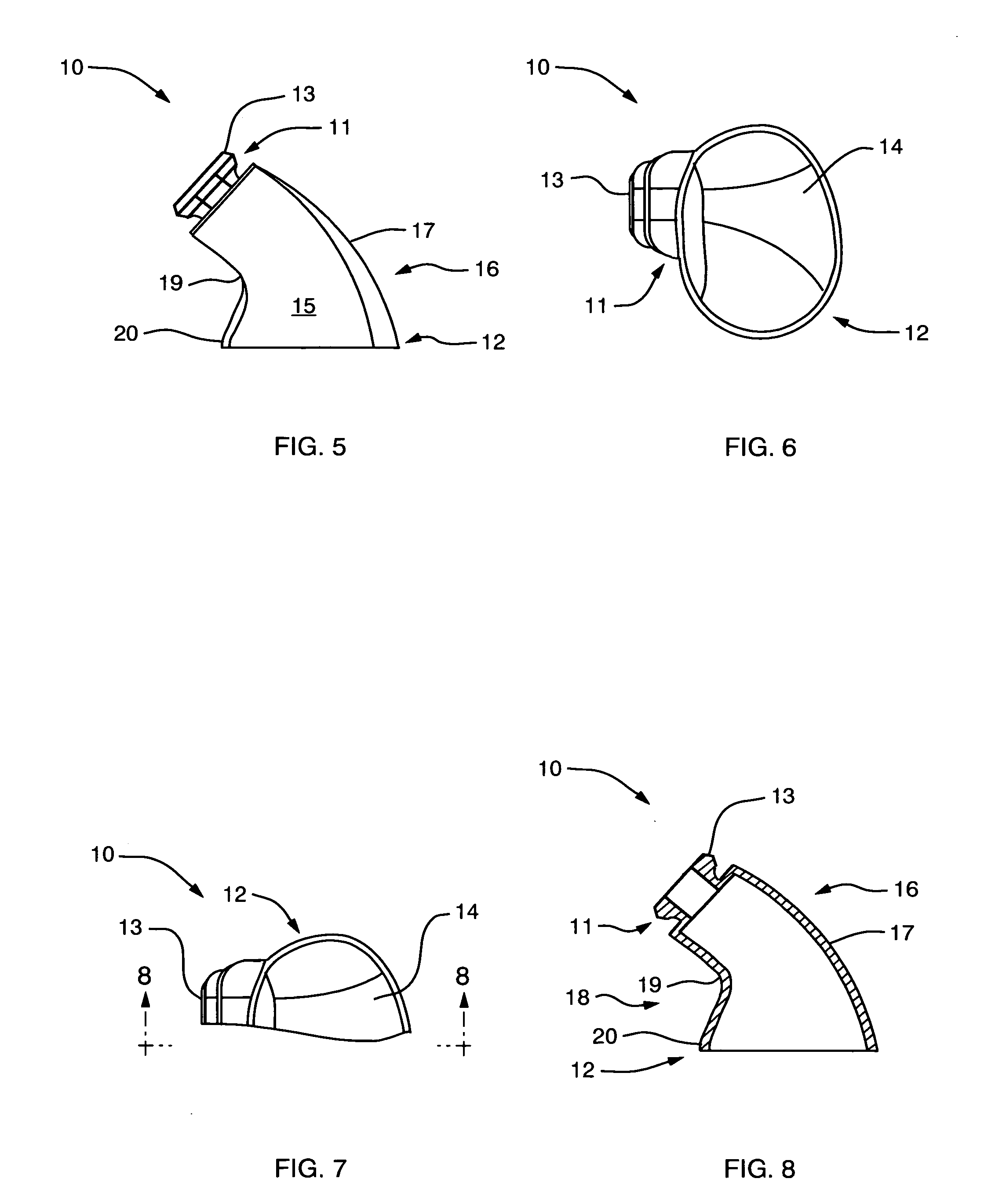 Shell and tip for hearing aid