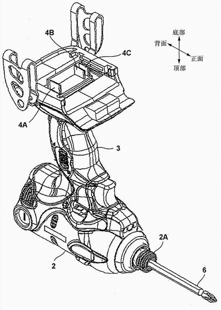 Power tool and battery pack for use in the power tool