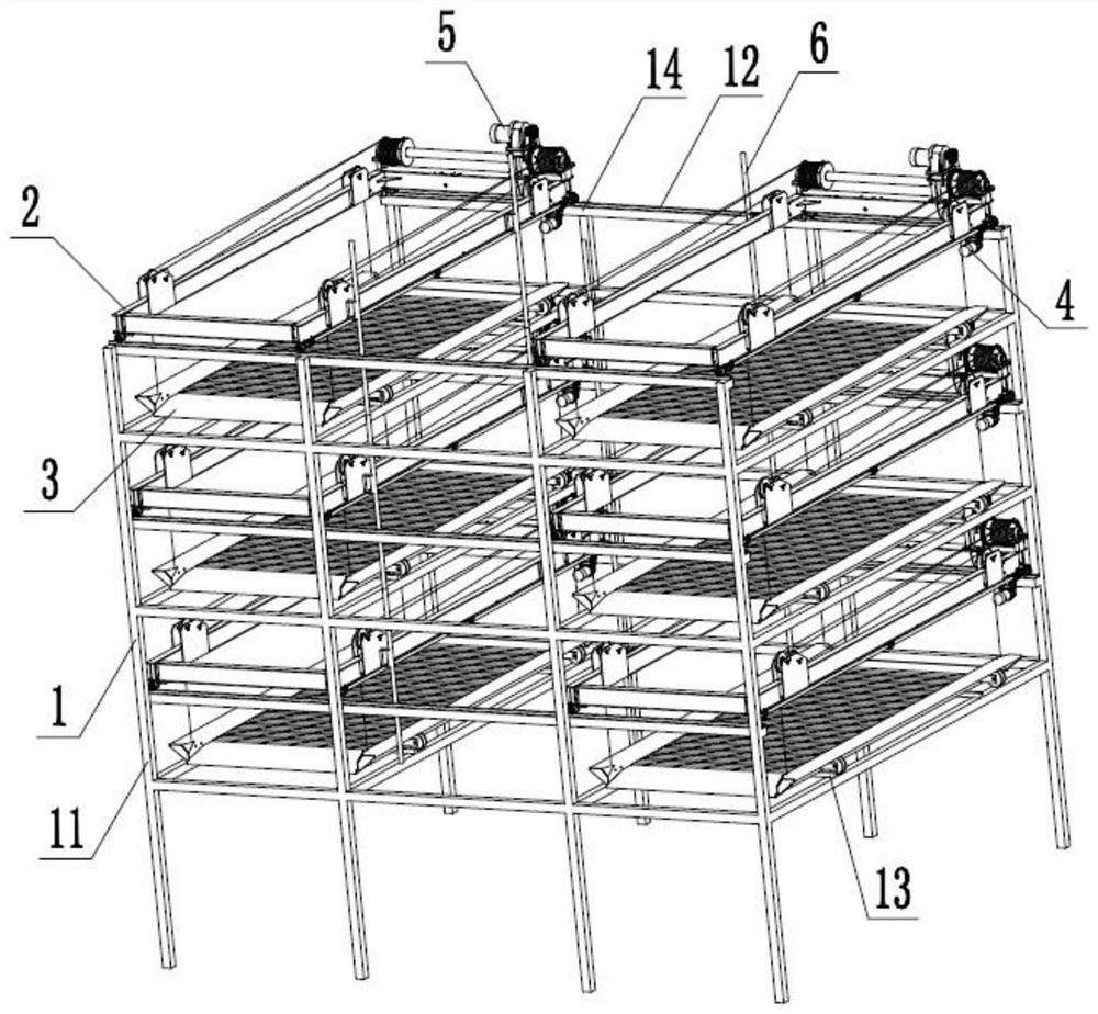 Method and equipment for segmented combined track multi-storey lift and traverse parking