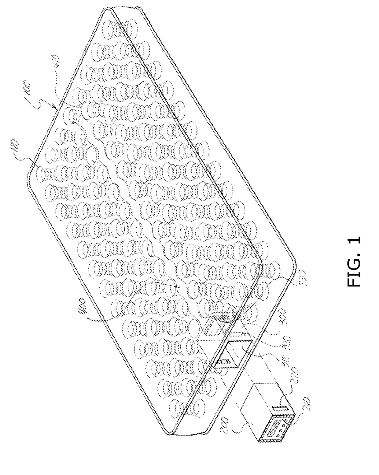 Spring bed device with heating function