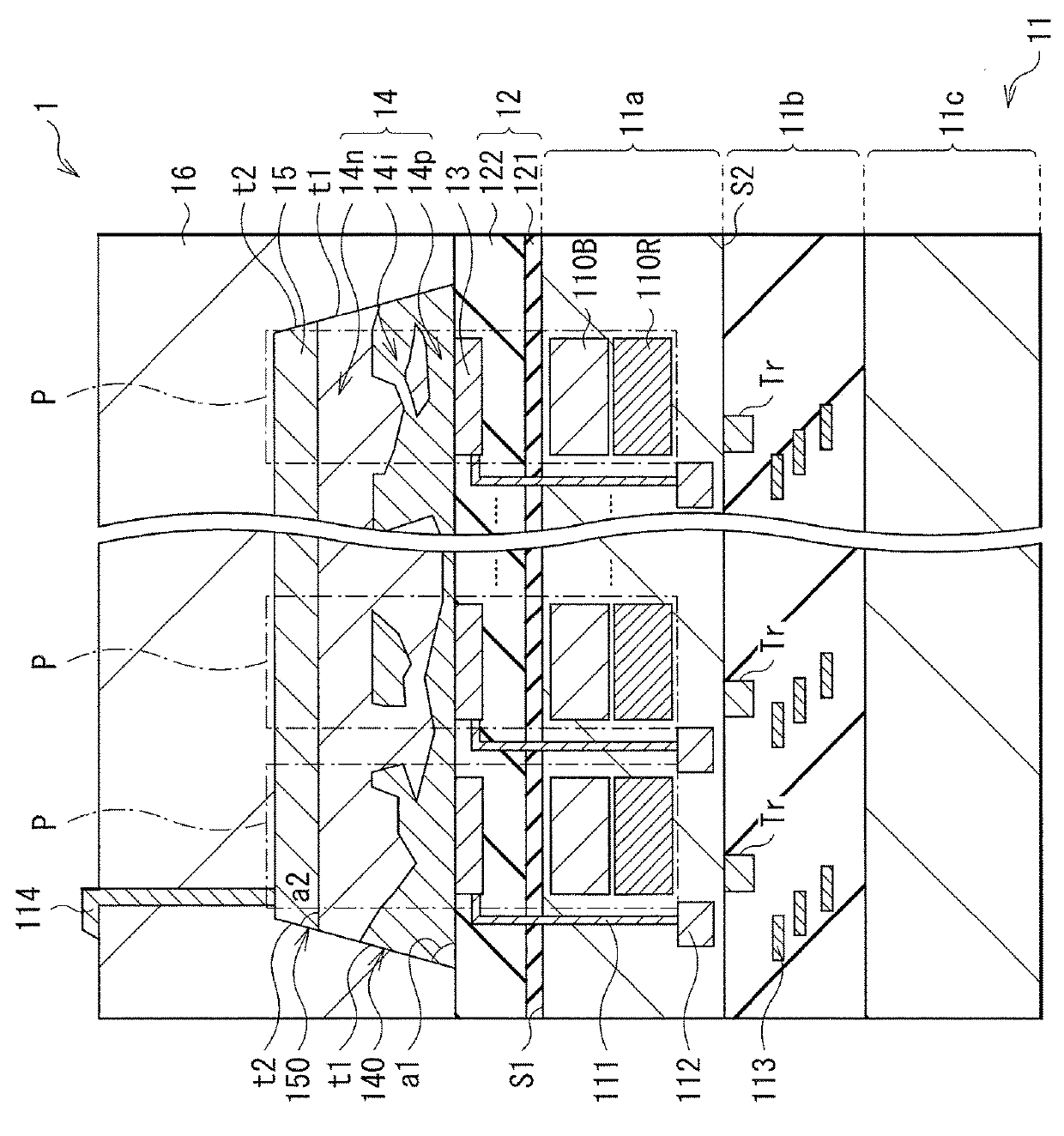 Solid-state imaging device, and method of manufacturing solid-state imaging device