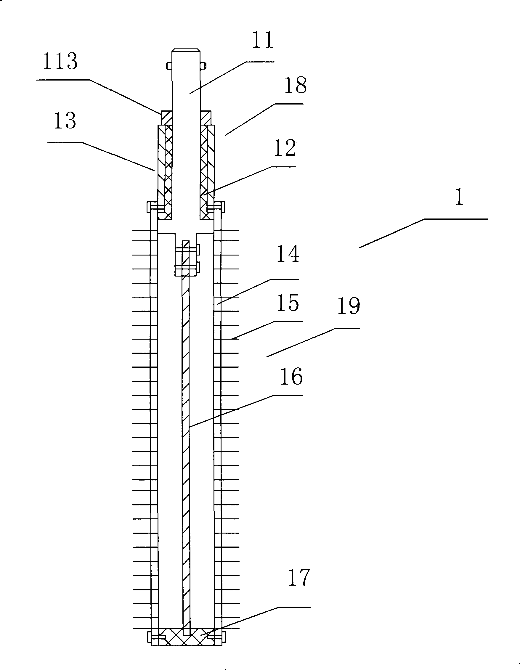 Device and method for inner bore type component brush plating