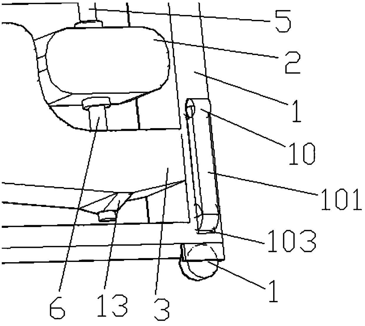 Automatic cleaning device of pump cavity of oil pump