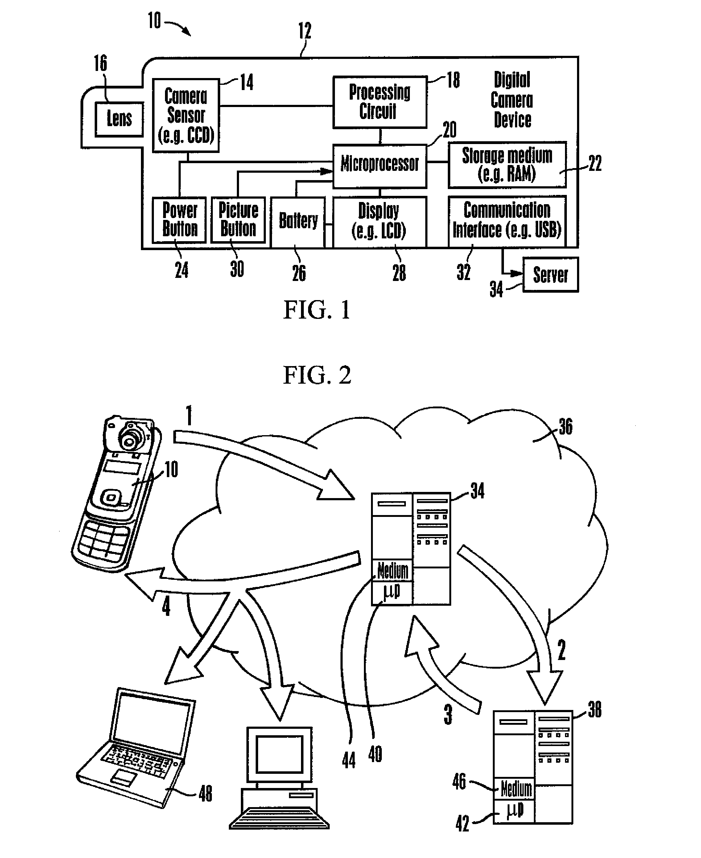 Offloading processing of images from a portable digital camera